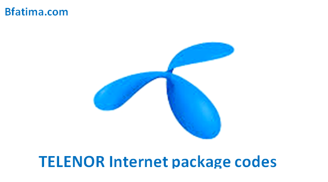 Telenor internet package codes