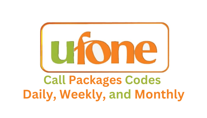 Ufone Call Packages Codes 
